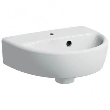 Geberit Selnova 360mm Semi Round Wall Hung Basin-1 Tap Hole