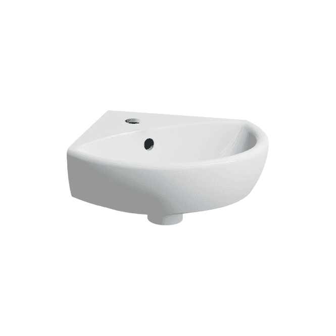 Geberit  Selnova 414mm Corner Basin-1 Tap Hole
