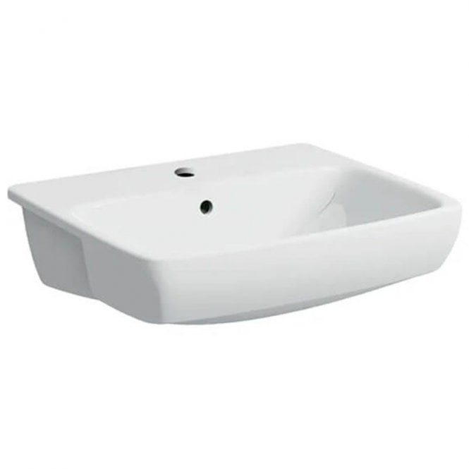Geberit  Selnova 550mm Semi Recessed Basin-1 Tap Hole