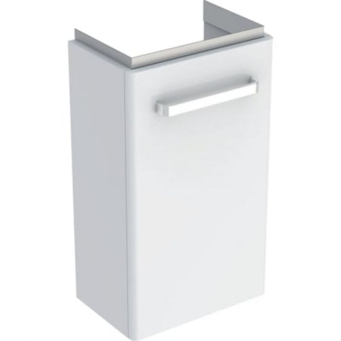 Geberit  Selnova Compact 348mm Single Door Vanity Unit With Basin-1 RH Tap Hole-White