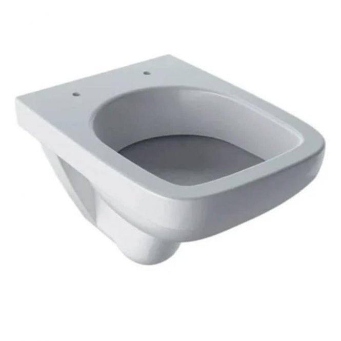 Geberit  Selnova Compact 360mm Wall Hung Toilet With Chrome Plated Brass Hinges Toilet Seat