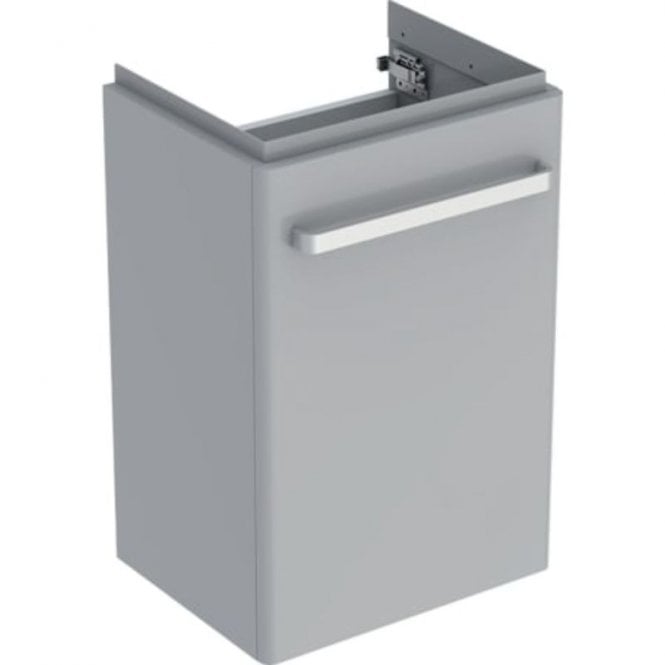 Geberit  Selnova Compact 400mm Single Door Vanity Unit With Basin-1 Tap Hole-Grey