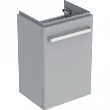 Geberit Selnova Compact 400mm Single Door Vanity Unit With Basin-1 Tap Hole-Grey