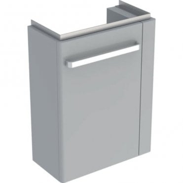 Geberit Selnova Compact 448mm Single Door Vanity Unit With Basin-1 R.H Tap Hole-Grey
