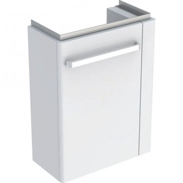 Geberit Selnova Compact 448mm Single Door Vanity Unit With Basin-1 R.H Tap Hole-White