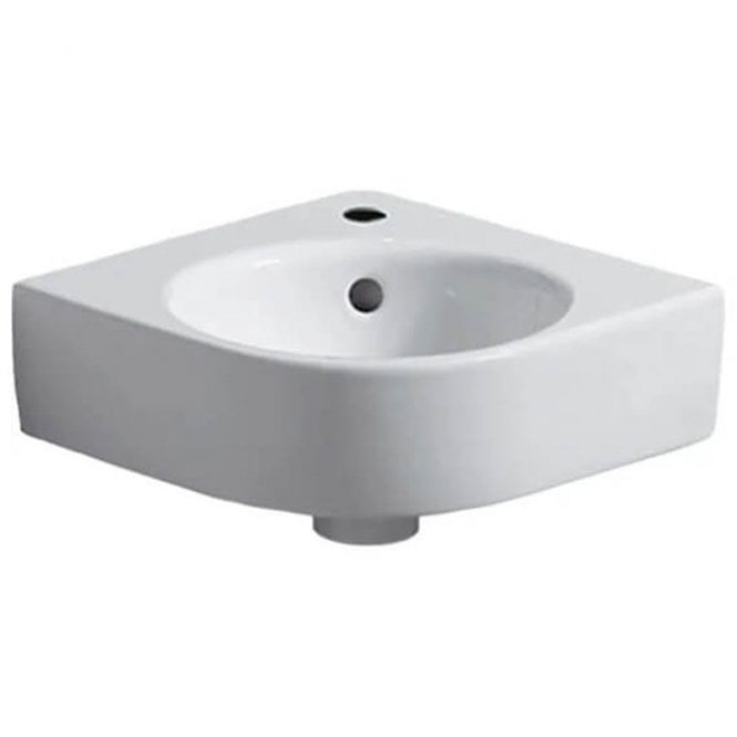 Geberit  Selnova Compact 450mm Corner Basin-1 Tap Hole