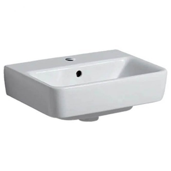 Geberit  Selnova Compact 450mm Wall Hung Basin-1 Tap Hole