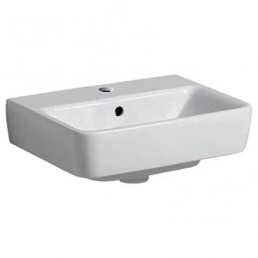Geberit Selnova Compact 450mm Wall Hung Basin-1 Tap Hole