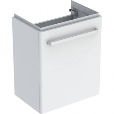 Geberit Selnova Compact 500mm Single Door Vanity Unit With Basin-1 Tap Hole-White