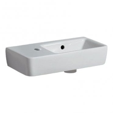 Geberit Selnova Compact 500mm Wall Hung Basin-1 LH Tap Hole