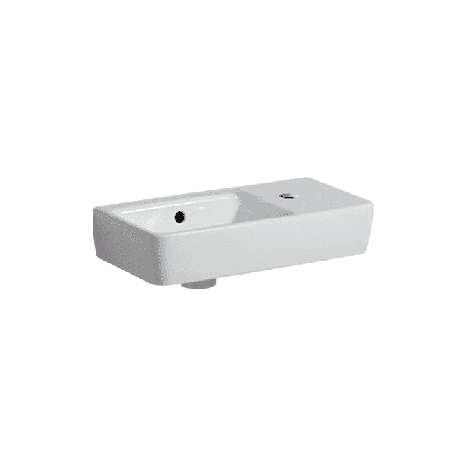 Geberit  Selnova Compact 500mm Wall Hung Basin-1 RH Tap Hole