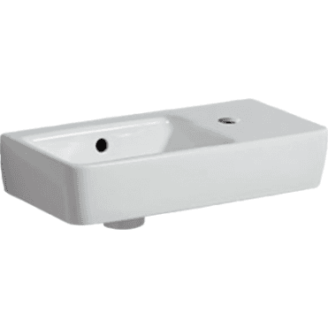 Geberit Selnova Compact 500mm Wall Hung Basin-1 RH Tap Hole