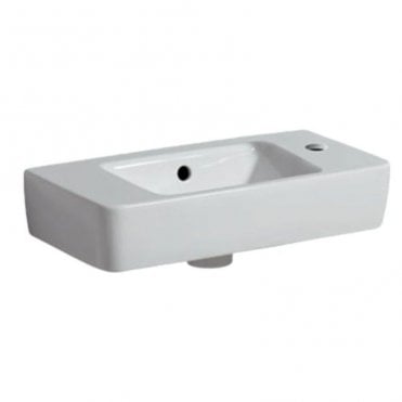 Geberit Selnova Compact 500mm Wall Hung Basin-1 Tap Hole