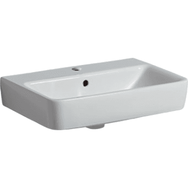 Geberit Selnova Compact 550mm Wall Hung Basin-1 Tap Hole