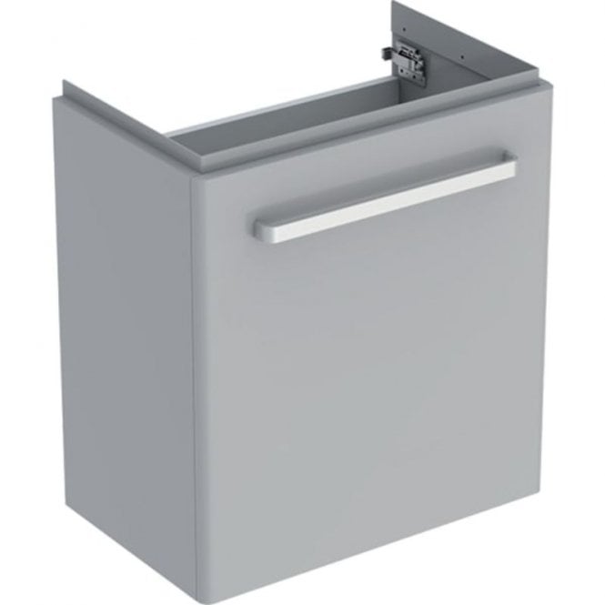 Geberit  Selnova Compact 555mm Single Door Vanity Unit With Basin-1 Tap Hole-Grey