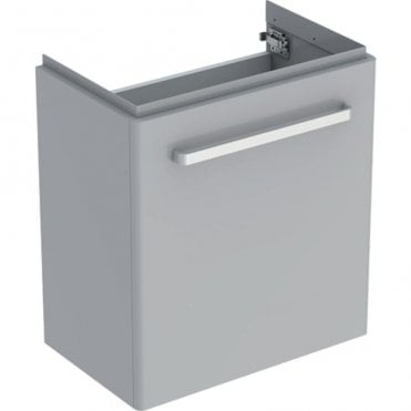 Geberit Selnova Compact 555mm Single Door Vanity Unit With Basin-1 Tap Hole-Grey