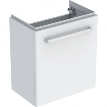 Geberit Selnova Compact 555mm Single Door Vanity Unit With Basin-2 Tap Hole-White