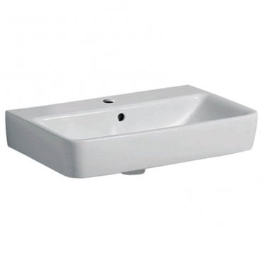 Geberit Selnova Compact 600mm Wall Hung Basin-1 Tap Hole