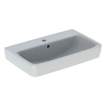Geberit Selnova Compact 650mm Wall Hung Basin-1 Tap Hole