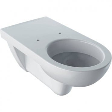 Geberit Selnova Round 355mm Wall Hung Toilet & Standard White Toilet Seat