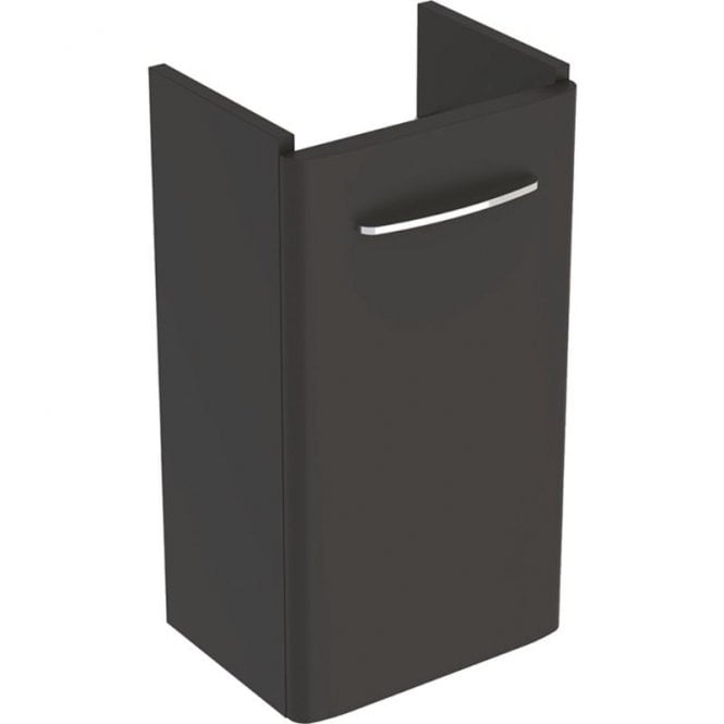 Geberit  Selnova Square 300mm Single Door Vanity Unit With Basin-1 Tap Hole-Lava