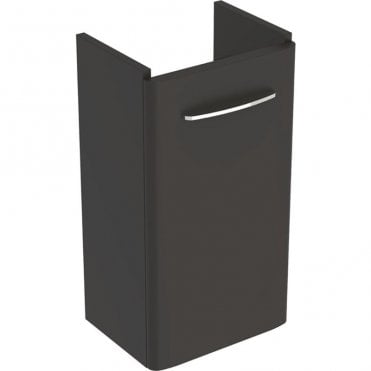 Geberit Selnova Square 300mm Single Door Vanity Unit With Basin-2 Tap Hole-Lava