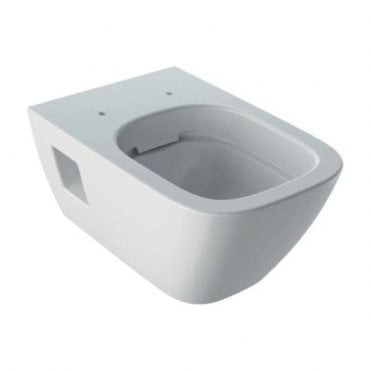 Geberit Selnova Square 350mm Wall Hung Toilet & Quick Release Soft Close Toilet Seat