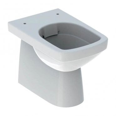 Geberit Selnova Square 355mm Back To Wall Toilet With Top Fix Hinges Soft Close Toilet Seat