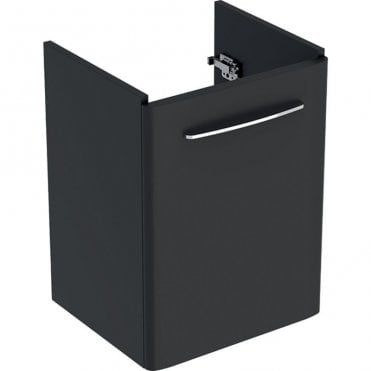 Geberit Selnova Square 376mm Single Door Vanity Unit With Basin-1 Tap Hole-Lava