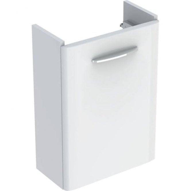 Geberit  Selnova Square 396mm Single Door Vanity Unit With Basin-1 Tap Hole-White