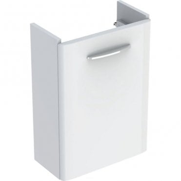 Geberit Selnova Square 396mm Single Door Vanity Unit With Basin-1 Tap Hole-White