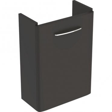 Geberit Selnova Square 396mm Single Door Vanity Unit With Basin-2 Tap Hole-Lava