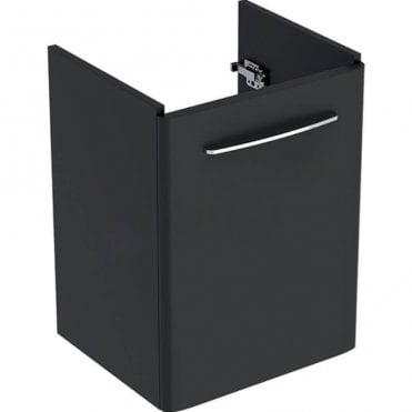 Geberit Selnova Square 418mm Single Door Vanity Unit With Basin-1 Tap Hole-Lava