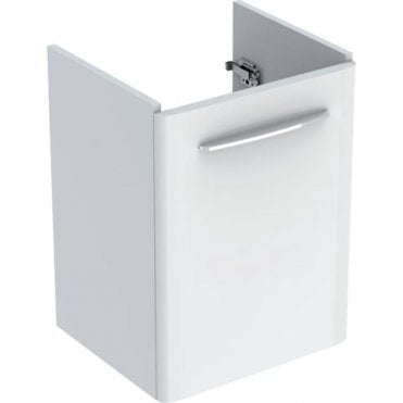 Geberit Selnova Square 418mm Single Door Vanity Unit With Basin-1 Tap Hole-White