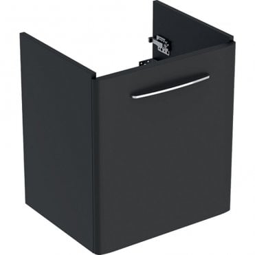 Geberit Selnova Square 464mm Single Door Vanity Unit With Basin-1 Tap Hole-Lava