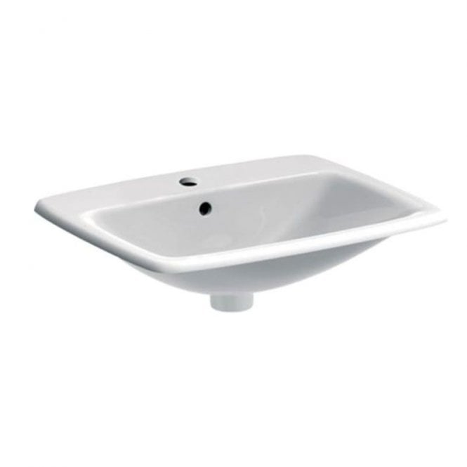 Geberit  Selnova Square 550mm Countertop Basin-1 Tap Hole