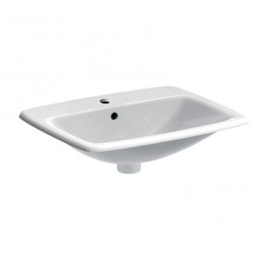 Geberit Selnova Square 550mm Countertop Basin-1 Tap Hole