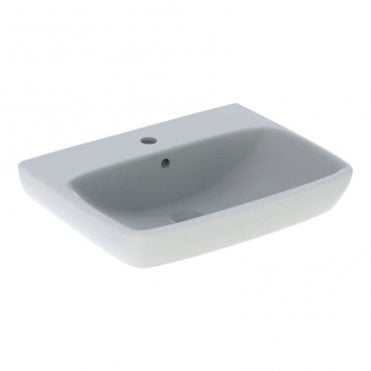 Geberit Selnova Square 600mm Wall Hung Basin-1 Tap Hole