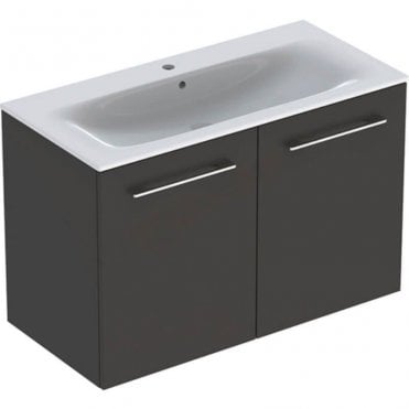 Geberit Selnova Square S 1000mm Two Door Wall Hung Vanity Unit With Basin