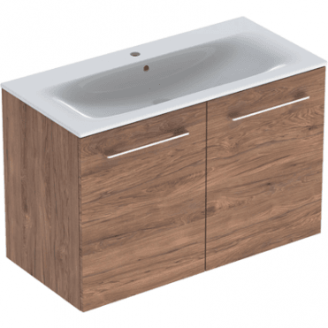 Geberit Selnova Square S 1000mm Two Door Wall Hung Vanity Unit With Basin