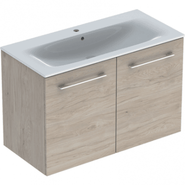 Geberit Selnova Square S 1000mm Two Door Wall Hung Vanity Unit With Basin