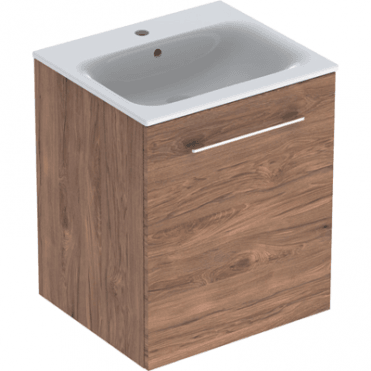 Geberit Selnova Square S 550mm One Door Wall Hung Vanity Unit With Basin