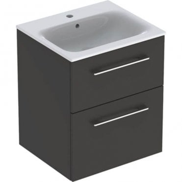 Geberit Selnova Square S 550mm Two Drawer Wall Hung Vanity Unit With Basin