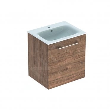 Geberit Selnova Square S 600mm One Door Wall Hung Vanity Unit With Basin