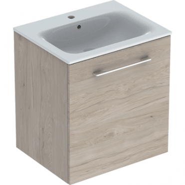 Geberit Selnova Square S 600mm One Door Wall Hung Vanity Unit With Basin
