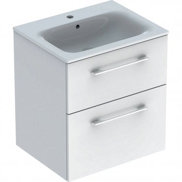 Geberit Selnova Square S 600mm Two Drawer Wall Hung Vanity Unit With Basin