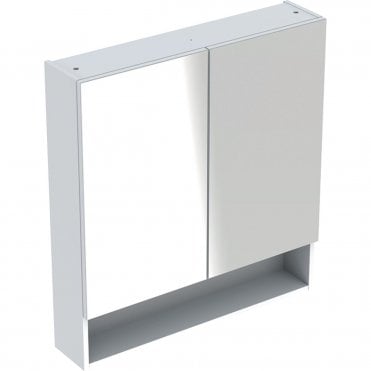 Geberit Selnova Square S Two Door Wall Hung Mirror Cabinet