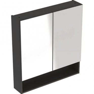 Geberit Selnova Square S Two Door Wall Hung Mirror Cabinet