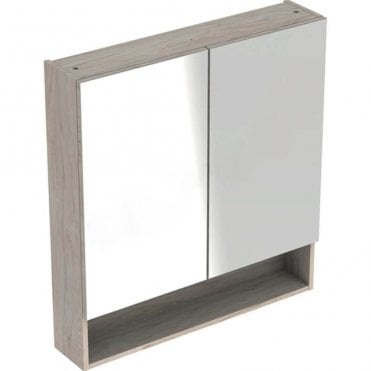 Geberit Selnova Square S Two Door Wall Hung Mirror Cabinet