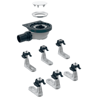 Geberit Setaplano Installation Frame-4 Feet Installation Set-Depth of water seal-50mm-D50/55mm-Chrome